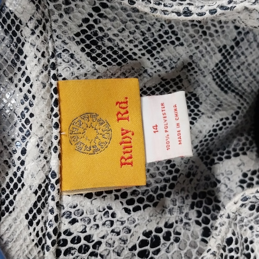 Ruby Rd. Gray Snake Print Bomber Jacket - Picture 2 of 3